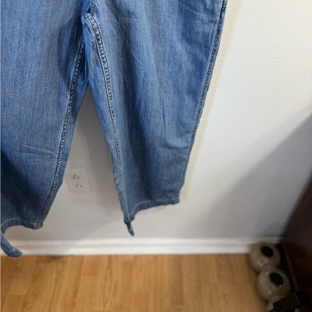 Levi’s Denim Jumpsuit Size Small Zippered and Snap Front Closure Long Sleeve - Picture 9 of 12